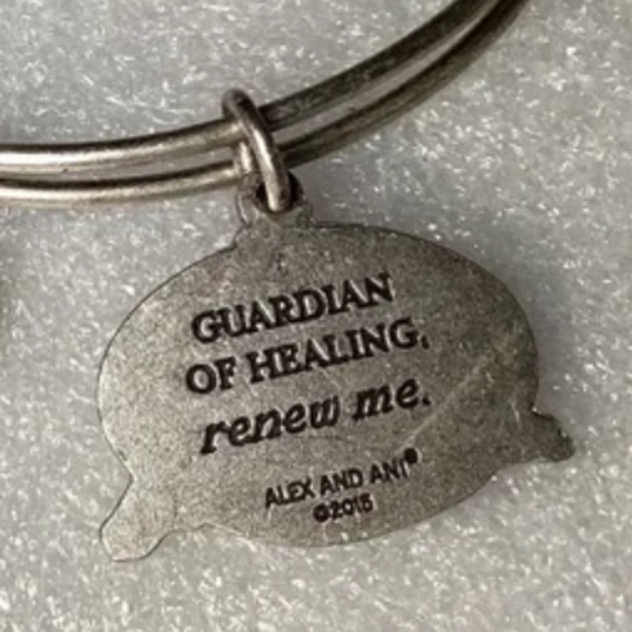 Alex And Ani Expandable Wire Bangle New With Tag Guardian of Healing, Renew Me - Picture 10 of 16